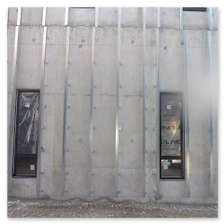 façade mur rideau en vitrage et alu, mais avec malfaçon